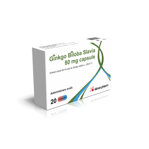 Ginkgo Biloba Slavia 80 mg capsules